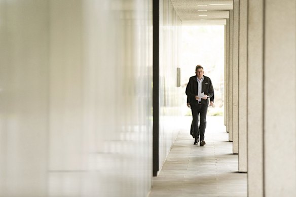 JULY 5. Victorian Premier Daniel Andrews arrives at the daily media conference. 