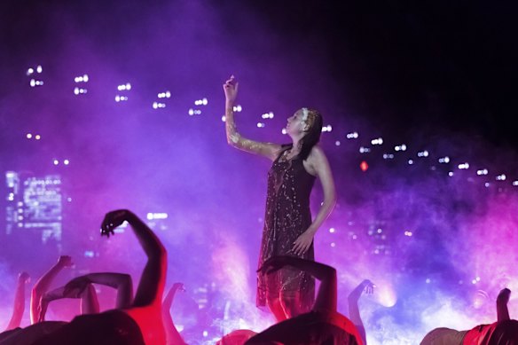 The Welcome to Country Ceremony is performed as Vivid lights up for 2022 