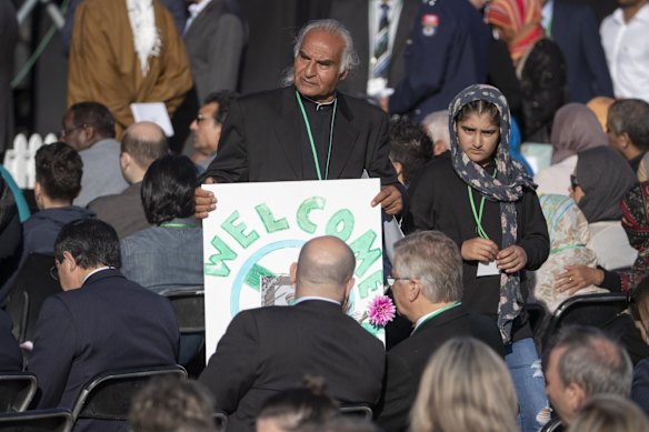 National remembrance service in Hagley Park.