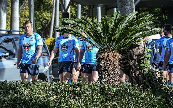 Trent Hodkinson keeps a watchful eye on the camera.