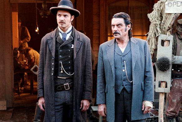 17. For most of its three seasons, <i>Deadwood</i>, starring Timothy Olyphant and Ian McShane, was nauseating and repulsive.