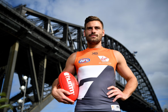 In demand: Off-contract GWS Giants star Stephen Coniglio.
