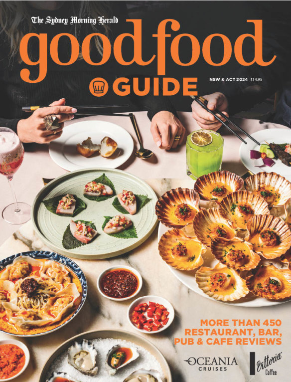 The Sydney Morning Herald Good Food Guide 2024 magazine.