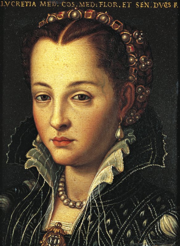 Agnolo Bronzino’s portrait of Lucrezia de Medici from Florence’s Galleria Degli Uffizi.
