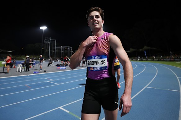 Unhappy: Gun sprinter Rohan Browning has expressed his displeasure with the new finals format.