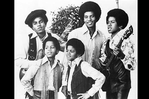 In this undated file photo, the Jackson 5, Michael Jackson, front right, Marlon Jackson, front left, Tito Jackson, back left, Jackie Jackson and Jermaine, back right, are shown in Los Angeles.