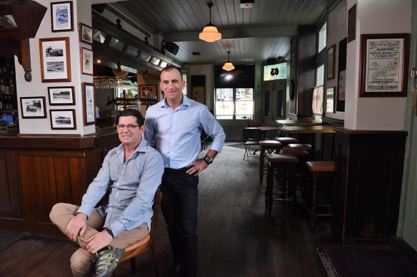 Daniel and Zelman Nissen, owners of the historic The Glebe Hotel (formerly Australian Youth Hotel).