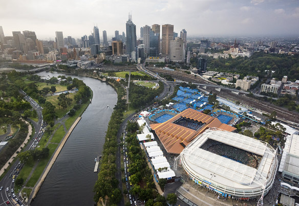 The Melbourne and Olympic Parks precinct.