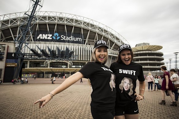 Event-goers gather in Sydney Olympic Park to attend various events such as Stereosonic, Taylor Swift, Aus X Open and the Australian Swimming Championships.