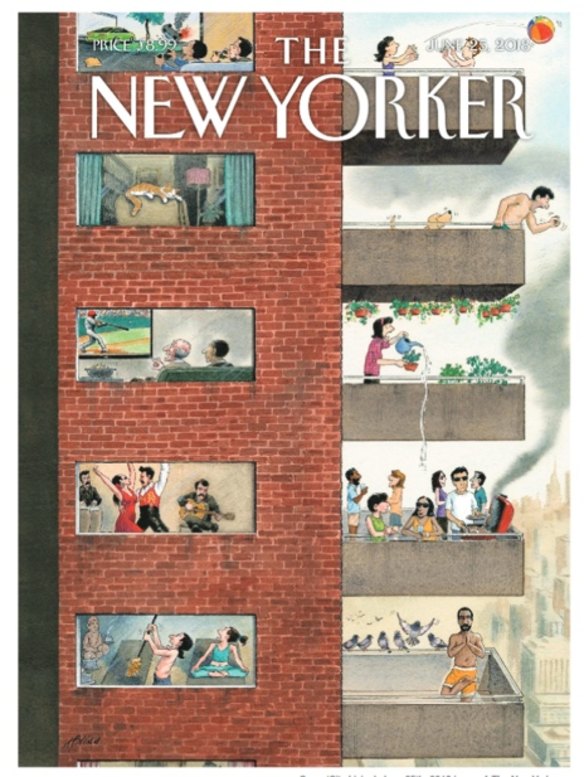 Cover ‘City Living’, June 25th issue of The New Yorker. Trademark of Advance Magazine Publishers Inc.