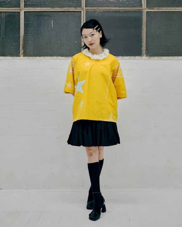Heartbreak High’s Gemma Chua-Tran at the Alix Higgins show at Australian Fashion Week.