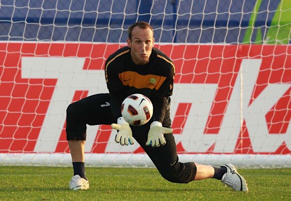 Schwarzer in Doha, 2011 with the Socceroos.