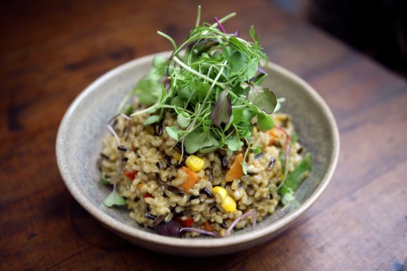 <b>Roast vegies:</b> Steven Manfredi says you can throw just about any leftover veg into his risotto    <a href="http://www.goodfood.com.au/recipes/saffron-risotto-with-leftover-roast-vegetables-20111120-29u81"><b>(Recipe here).</b></a>