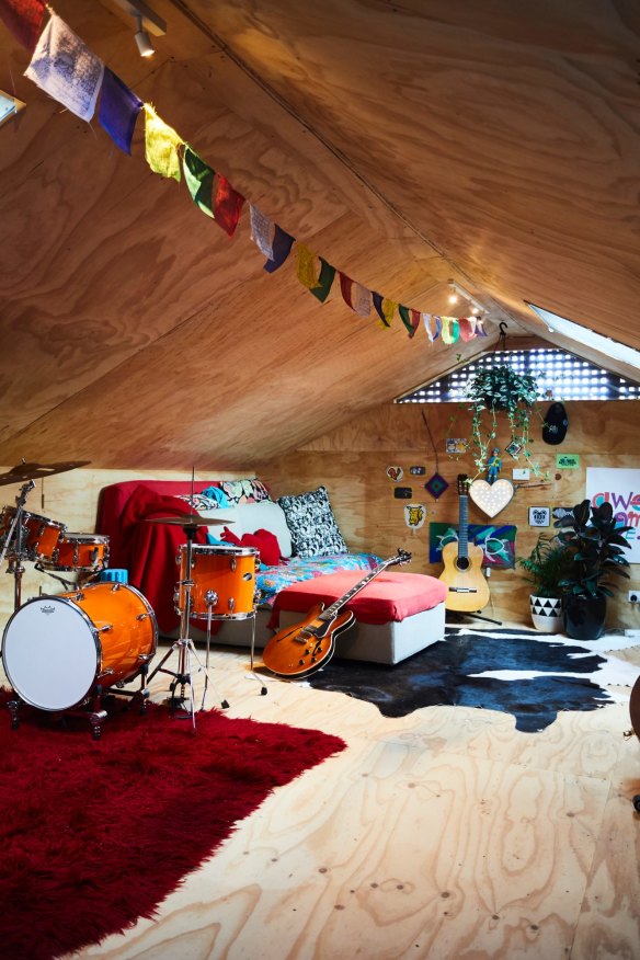 The attic space was converted to create a sixth bedroom, for Max.