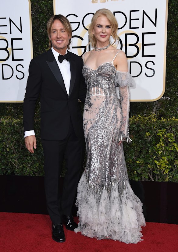 Keith Urban and Lion nominee Nicole Kidman.