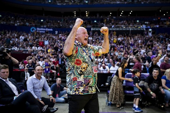 Chairman and Owner of the Sydney Kings Basketball Team Paul Smith during a game between Sydney Kings and Melbourne United NBL at Qudos Bank Arena in Sydney.