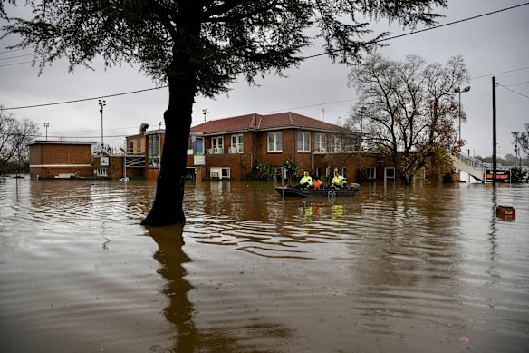 Camden residents take to the water to monitor the situation.