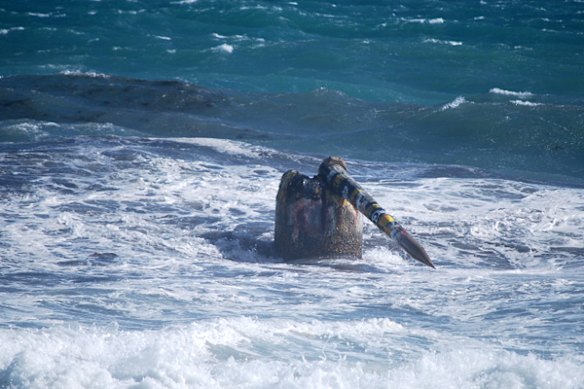 Cottesloe beach pylon toppled
