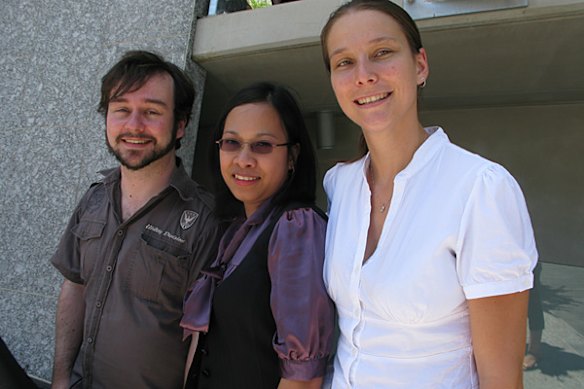 Selena Ross with family from Burkdale.