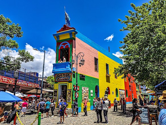 The port area of the La Boca neighbourhood of Buenos Aires, Argentina, is where the tango was born.