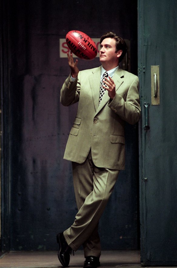 Before he was President. Eddie McGuire, Footy Show Host and Radio Commentator.