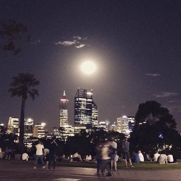 Supermoon shines bright over Perth