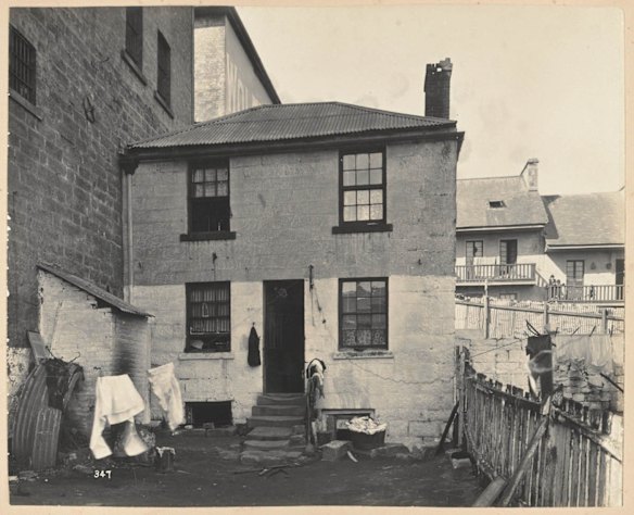 No. 8 Wellington Street from Views taken during Cleansing Operations, Quarantine Area, Sydney, 1900, Vol. VI.