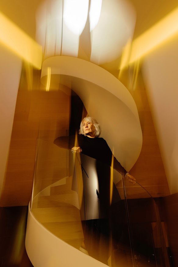 Judith Neilson in the residence she provided rent-free to her secretary Annalouise Spence. 