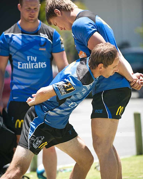 What happens when a 75kg Waterboy tackles a 110kg Western Force player