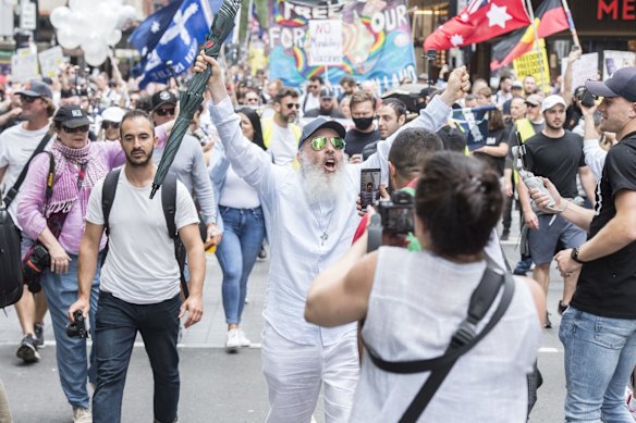 World Wide Rally for Freedom March, in Sydney, against vaccine mandates and various other COVID related health orders.