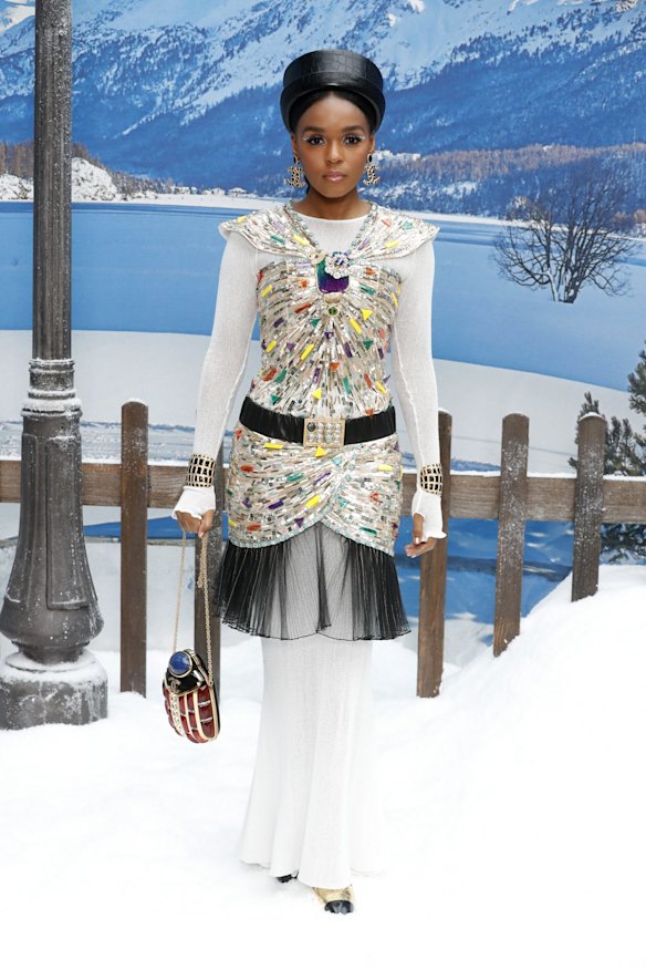 Actress Janelle Monae poses for photographers upon arrival at the Chanel ready to wear Fall-Winter 2019-2020 collection, that was presented in Paris, Tuesday, March 5, 2019. (AP Photo/Thibault Camus)