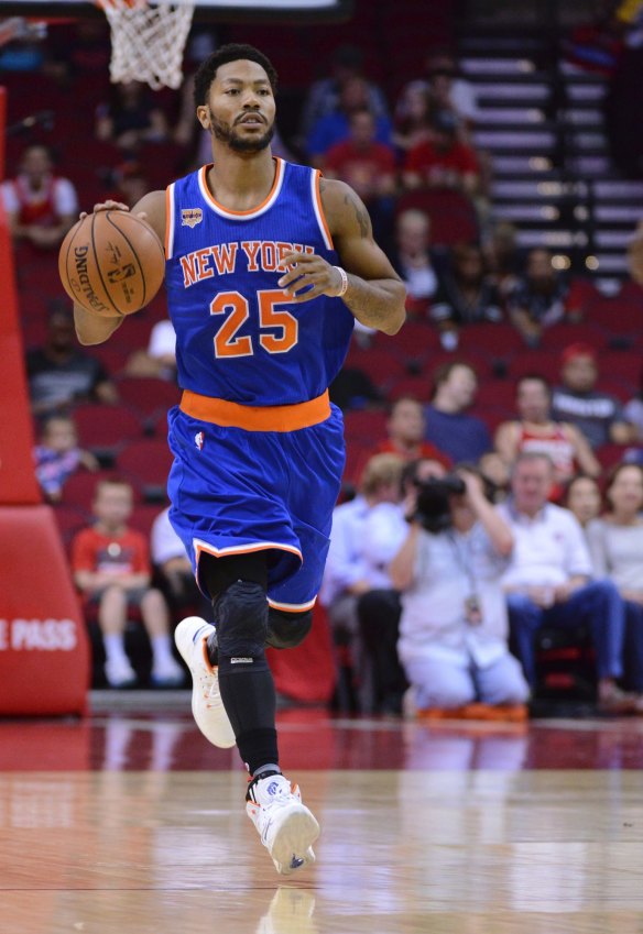 New York Knicks guard Derrick Rose.