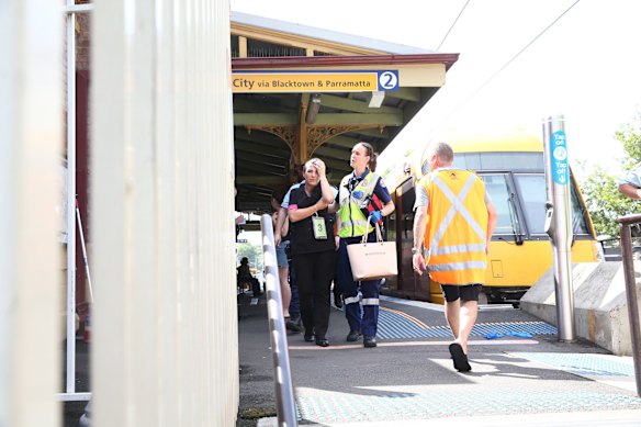 Injured attended to after a train hit a buffer at Richmond Station.