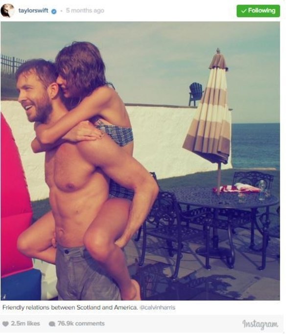 The end of Calvin Harris, 32, and Taylor Swift, 27, collectively known as “Talvin” or “Tayvin” (depending on what part of the world you live on), was a turbulent time for Swifties.
The pair went their separate ways in June, following a 15 month relationship. Initially it was an amicable split and they had oodles of “love and respect” for one another (aka PR speak) … That was until she stepped out with The Night Manager star Tom Hiddleston, 35, just two weeks later and Harris (whose real name is Adam Wiles, BTW) was not impressed with her moving on so, well, swiftly, and deleted all reference to their relationship and unfollowed her on Instagram and Twitter.
Relations went from bad to worse when Swift’s camp leaked news that she had co-written his dance hit with Rihanna, This is What You Came For, under the pseudonym, Nils Sjoberg.
Harris clapped back with a clanger by bringing up Swift’s long-running feud with arch-nemesis, Katy Perry.
"I know you're off tour and you need someone new to try and bury like Katy etc. but I'm not that guy, sorry. I won't allow it," he wrote on Twitter.
Apparently they are now on speaking terms again.
