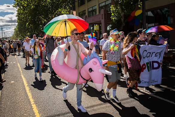 More than 200 groups participated in the 25th Annual Midsumma Pride March.