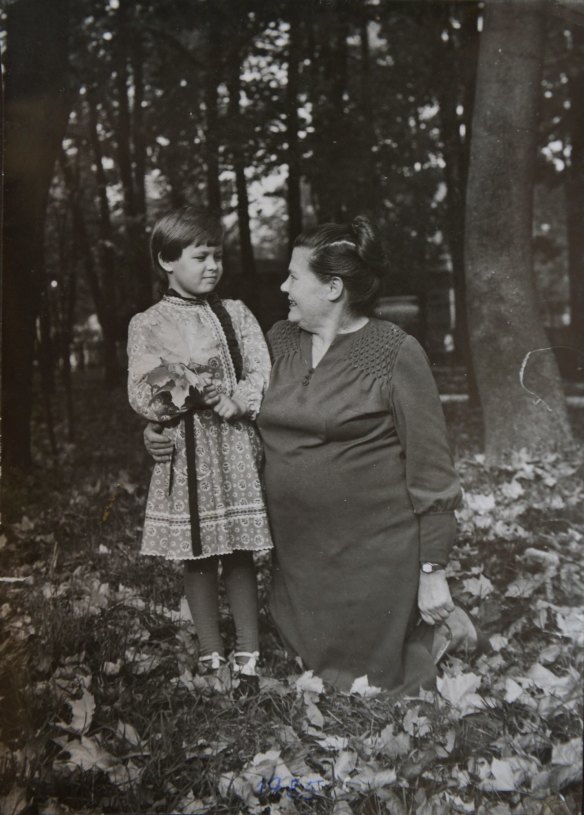  Olena Fedorova with her grandmother Xristya Garbarchuk. Olena still has the dress she wore that day. 