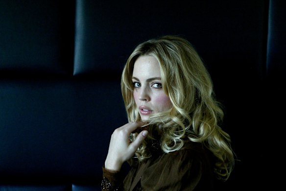 Portrait of Actor Melissa George promoting a movie called Derailed.