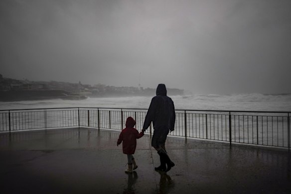 Wild weather at Bronte.