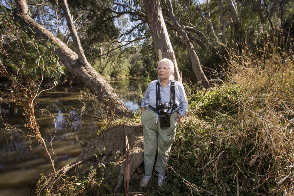 78-year-old Anthea Fleming has been a conservationist in the parkland and wetlands surrounding the North East Link since the 1970s.