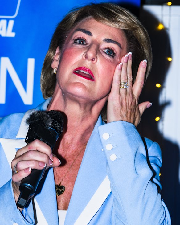 Liberal senator Michaelia Cash at a campaign stop.