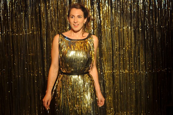 Katz in her one-woman show <i>Stories I Want To Tell You In Person</I>, that inspired her memoir.