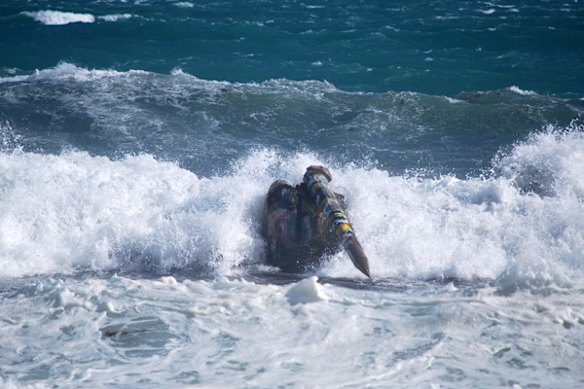 Cottesloe beach pylon toppled