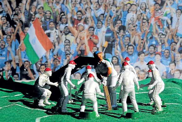 Michael Clarke was under pressure from the Indian field in the first Test.