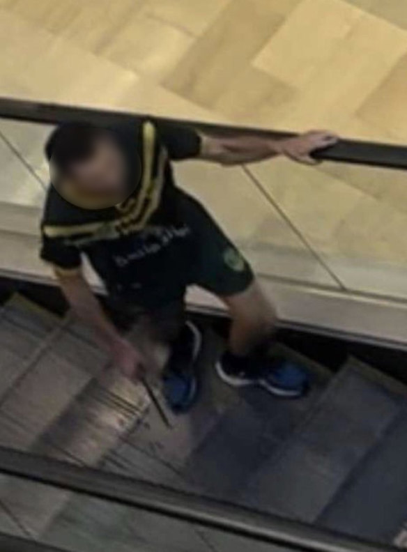 Multiple people have been stabbed at Bondi Junction Westfield. This shows the alleged attacker.