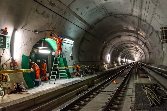 Gotthard Base Tunnel, Switzerland.