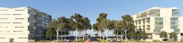 An illustration from the new Northbourne Avenue and city corridor planning framework