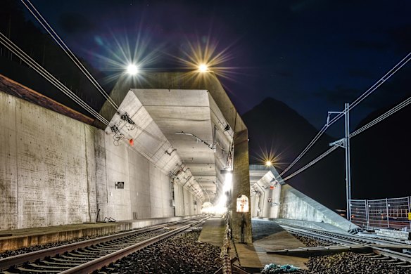 Gotthard Base Tunnel, Switzerland.