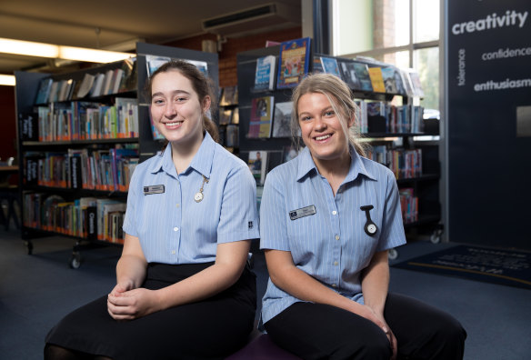 Madeleine Davies and Kiara Gillies know the value of mixing book knowledge with practical experience in nursing at a Sydney hospital