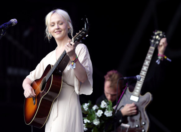 Laura Marling performing at 2017's Glastonbury Festival.