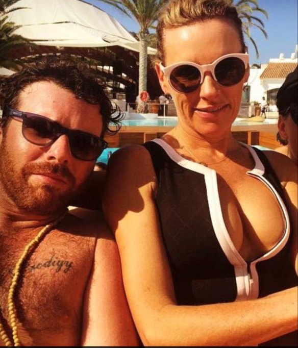 Phillip De Angelis and Nellie Tilley in Ibiza in 2015.